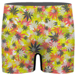 Weed Hemp Marijuana Pattern Colorful All Over Print Men's Brief