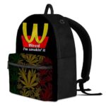 Weed I'm Smokin It McDonald's Style Logo Cool Dopest Backpack