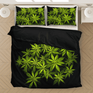 Weed Kush Ganja Plant 420 Marijuana Plant Cool Bedding Set