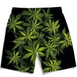 Weed Kush Ganja Plant 420 Marijuana Cool Men's Beach Shorts