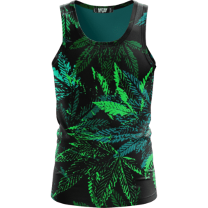 Weed Marijuana 420 Black All Over Print Cool Tank Top