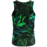 Weed Marijuana 420 Black All Over Print Cool Tank Top - Back