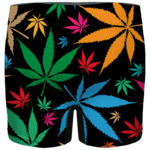 Weed Marijuana Colorful Seamless Pattern Dope Men's Underwear