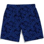 Awesome Weed Marijuana Leaves Pattern Navy Blue Men's Shorts