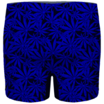 Weed Marijuana Leaves Dope Navy Blue Pattern Cool Men's Boxer