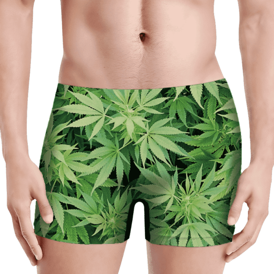 Weed Marijuana Plant Leaves Cool Wonderful Men's Boxer Brief
