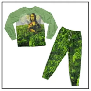 Weed Pajamas Sets for Stoners