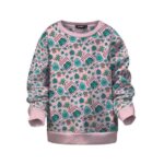 Weed & Psychedelic Stuff Cute Cartoon Pattern Kids Sweater