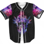 Weed Skull Galaxy Dope VIbrant 420 Marijuana Baseball Jersey