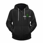 Weed THC Healthcare Stylish 420 Marijuana Zip Hoodie Jacket
