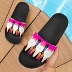 Wiz Khalifa Pink Weed Smoke Art Marijuana Dope Slide Sandals