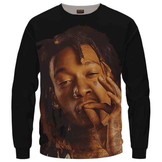 Wiz Khalifa Smoke The Weed Awesome Black Crewneck Sweatshirt