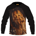 Wiz Khalifa Smoke The Weed Awesome Black Hoodie
