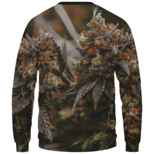 Wonderful Marijuana Kush Nugs All Over Print Sweatshirt - Back Mockup