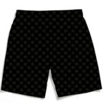 World's Dopest Dad Marijuana Pattern 420 Weed Black Beach Shorts