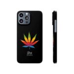 iPot Think Different Rainbow Color Weed Leaf iPhone 13 Case