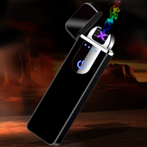 LED Touchscreen Double Arc Weatherproof Lighter for Weed