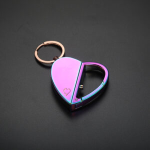 Heart-Shaped Love Rechargeable Keychain Windproof Lighter for Weed