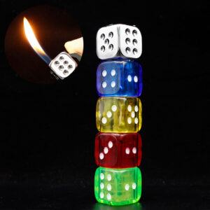 Stack Multicolor Dice Butane Flame Torch Lighter for Weed