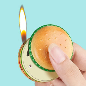 Cute Mini Hamburger Butane Torch Lighter for Weed