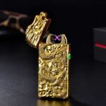Dragon Carved Design Windproof Lighter for Weed