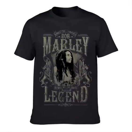 Bob Marley Black Vintage Legend Graphic Men's T-Shirt