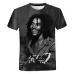 Bob Marley Classic Guitar Session Monochrome Men's T-Shirt