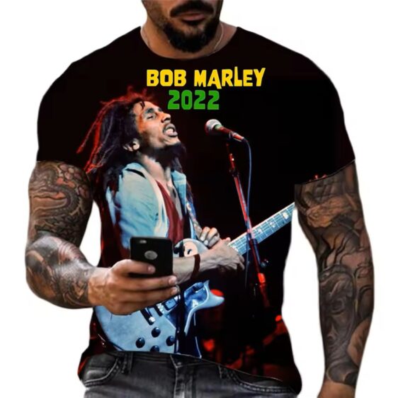 Bob Marley Live Performance Concert 2022 Photo Men's T-Shirt