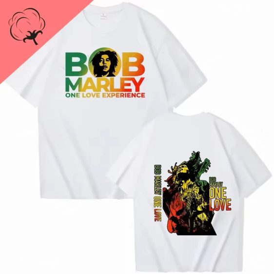 Bob Marley One Love Experience Graphic White Men's T-Shirt