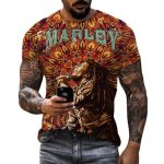 Bob Marley Psychedelic Swirls Reggae Concert Men's T-Shirt