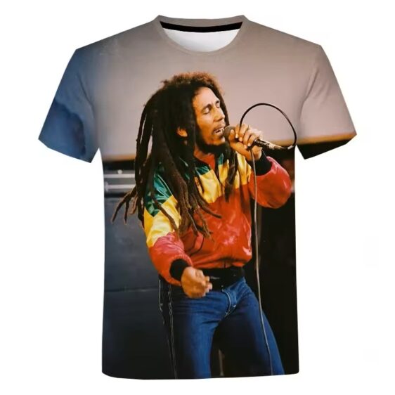 Bob Marley Reggae Legend Concert Performance Men's T-Shirt