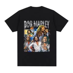 Bob Marley Reggae Performance Collage Black Men's T-Shirt