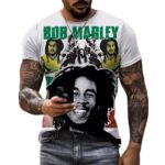 Bob Marley Retro Collage Reggae Icon Art Men's T-Shirt