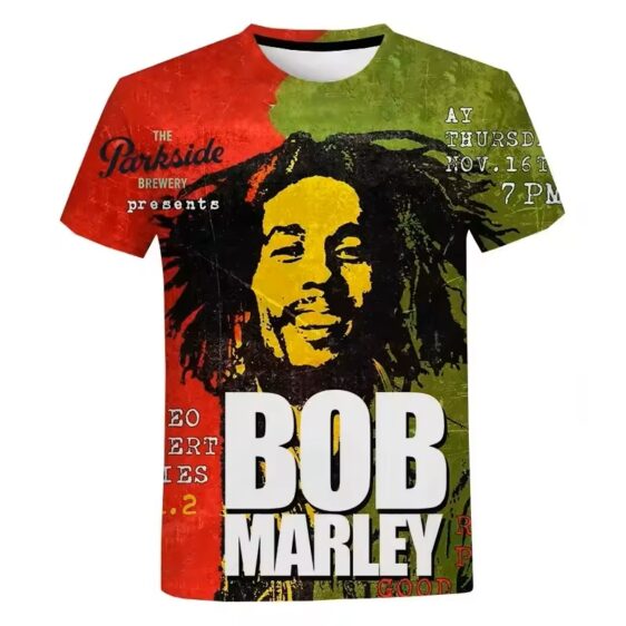Bob Marley Retro Concert Poster Artwork Men's T-Shirt