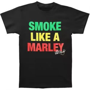 Bob Marley Smoke Like a Marley Rasta-Inspired Men's T-Shirt