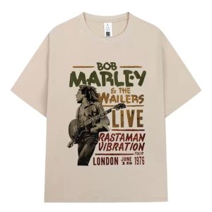 Bob Marley & The Wailers 1976 London Beige Men's T-Shirt