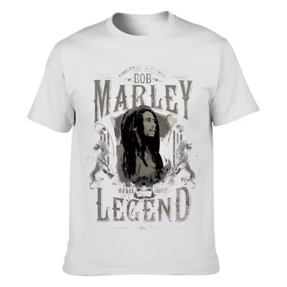 Bob Marley White Vintage Legend Graphic Men's T-Shirt