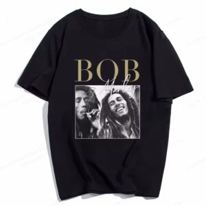 Classic Bob Marley Retro Tribute Photo Black Men's T-Shirt