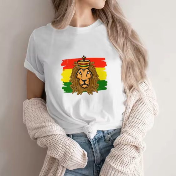 Lion of Judah Bob Marley Rasta Reggae Icon Women's T-Shirt