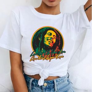 Live The Life You Love Bob Marley Quote Women's T-Shirt