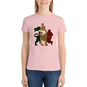 One Love Lion of Judah Bob Marley Art Pink Women's T-Shirt