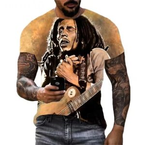 Praying Bob Marley Vintage Concert Art Men's T-Shirt