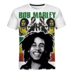 Rastafari Bob Marley Retro Collage Tribute Art Men's T-Shirt