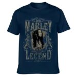 Regal Lion Vintage Bob Marley Legend Navy Blue Men's T-Shirt