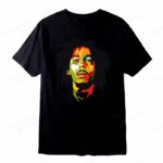 Reggae Artist Bob Marley Rasta Head Pop Art Men's T-Shirt
