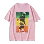 Reggae Artist Bob Marley Soccer Graphic Pink Men's T-Shirt