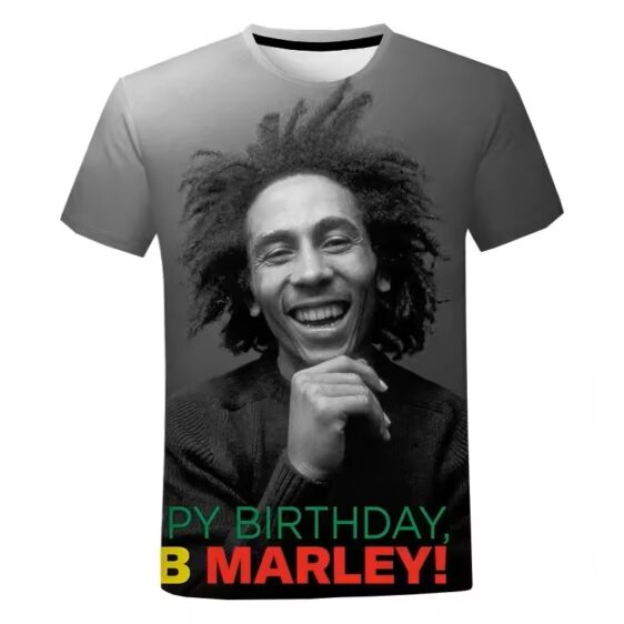 Reggae Singer Bob Marley Birthday Tribute Men's T-Shirt