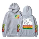 Bob Marley & The Wailers One Love Tribute Gray Hoodie