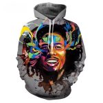 Colorful Psychedelic Bob Marley Graffiti Splash Art Hoodie