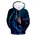 Live Performance Concert Bob Marley Photo Print Hoodie